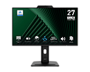 Монитор MSI PRO MP272PMG 27" 16:9 FHD(1920x1080) IPS Flat,Webcam,4ms(GTG),1500:1,100M:1,300nit,1xHDMI,1xDP,1xVGA,2xUSB-A,1xUSB-B,Speaker,Tilt,Swivel,H