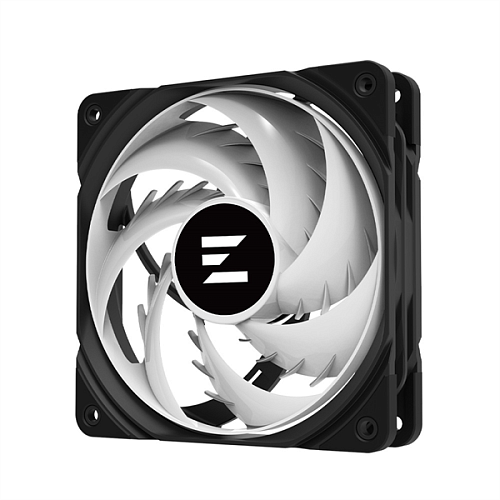 Вентилятор для корпуса ZALMAN ZM-AF120 ARGB BLACK, 120x120x25mm, 4-PIN PWM, 600-2000 RPM, 29,7 DBA MAX, HYDRO BEARING