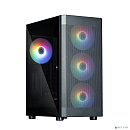 Корпус Zalman i4 TG Black Mid Tower (ATX/micro ATX/mini-ITX , без БП, Steel, ABS, Tempered Glass, 4x120mm FAN RGB)