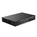 Коммутатор Dahua 18-port Gigabit RJ45 16-port PoE Switch, 135W, Metal case