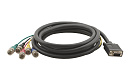 Переходный мониторный кабель VGA (HD15): Kramer Electronics C-GM/5BM-15 VGA (Вилка) на 5 BNC (Вилки), 75 Ом, 4.6 м