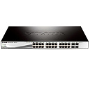 Коммутатор D-Link SMB D-Link DGS-1210-28/ME/B1A Управляемый 2 уровня с 24 портами 10/100/1000Base-T и 4 портами 1000Base-X SFP
