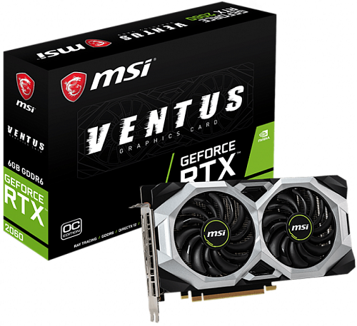 Видеокарта/ GeForce RTX 2060 VENTUS OC RU 6 MONTHS WARRANTY
