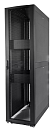 шкаф ЦМО Шкаф серверный ПРОФ напольный 48U (600x1200) дверь перфор., задние двойные перфор., черный, в сборе
