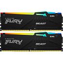 Модуль памяти Kingston KF560C36BBE2AK2-64 DDR5 64Gb 6000Mhz CL36 K2 Kingston Fury Beast RGB кит 2x32Гб