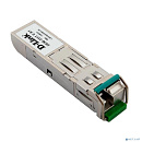 D-Link 331T/40KM/B1A WDM SFP-трансивер с 1 портом 1000Base-BX-D (Tx:1550 нм, Rx:1310 нм) для одномодового оптического кабеля (до 40 км, разъем Simplex