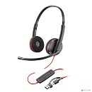 Poly Blackwire 8X229A6 3225 Stereo USB-C Headset +3.5mm Plug +USB-C/A Adapter (Bulk) Гарнитура проводная