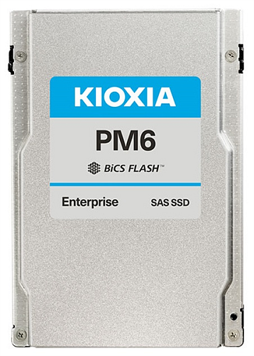 ssd kioxia enterprise 960gb 2,5" 15mm (sff), sas 24gbit/s, read intensive, r4150/w1450mb/s, iops(r4k) 595k/75k, mttf 2,5m, 1 dwpd, tlc (bics flash™),