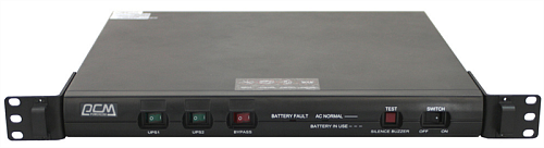 ИБП POWERCOM King Pro RM, Line-Interactive, 1000VA/800W, Rack mount 1U, 5*IEC320-C13 (1 surge & 4 batt), USB, LCD, black (1152593)