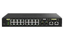 Коммутатор управляемый L2 10 Гбит/с PoE++ c 2 портами SFP+, 2 портами 10 Гбит/с RJ-45 и 16 портами 2,5 Гбит/с RJ-45 и, пропускная способность до 160 Г