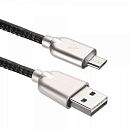 Кабели USB ACD USB кабель ACD-Allure MicroUSB ; USB-A Кожа, 1м, черный (ACD-U926-M1B)