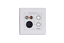 Настенная панель управления BIAMP [ALINP] (APART) для AUDIOCONTROL12.8, ZONE4. Вх.: Line- 2RCA (регулируемый), Mic- XLR (регулируемый, фантомное питан