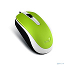 Genius Мышь DX-120 Green { оптическая, 1000 dpi, 3 кнопки+колесо прокрутки, провод 1,5 м, USB} [31010105105/31010010404]