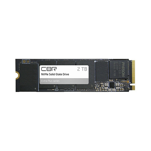 SSD CBR SSD-002TB-M.2-EP22, Внутренний SSD-накопитель, серия "Extra Plus", 2000 GB, M.2 2280, PCIe 4.0 x4, NVMe 1.4, Phison PS5018-E18, 3D TLC NAND, DRAM,