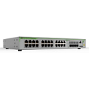 Allied Telesis 24 x 10/100/1000T ports and 4 x SFP uplink slots (100/1000X SFP), Fixed one AC power supply, EU Power Cord
