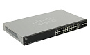 Коммутатор CISCO [SF220-24P-K9-EU] SB [SF220-24P] Управляемый (Layer 2) PoE-коммутатор, 24x LAN, 2x SFP COMBO, уммарно раздаёт 180 Вт