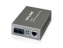 TP-Link Медиаконвертер 10/100/1000 Мбит/с RJ45 - 1000 Мбит/с разъём SC (одномодовый), полнодуплексный, до 15км, переключающийся адаптер питания, возмо