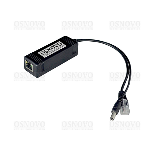 PoE-сплиттер OSNOVO PoE Splitter/2 PoE-сплиттер Fast Ethernet. Соответствует стандартам PoE IEEE 802.3af. Предназначен для питания оконечных сетевых у