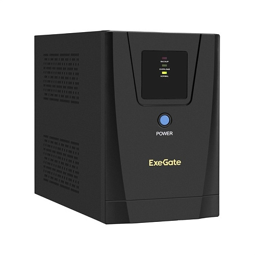 Exegate EX292801RUS ИБП ExeGate SpecialPro UNB-1600.LED.AVR.2SH.3C13 <1600VA/950W, LED, AVR, 2*Schuko+3*C13, съемн.кабель, металлический корпус, Black