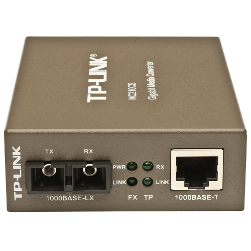 Коммутатор TP-Link Конвертер/ 1000Mbps RJ45 to 1000Mbps single-mode SC fiber Converter, Full-duplex,up to 15Km, switching power adapter, chassis mountable