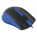 Oklick 225M черный/синий Мышь оптическая (1200dpi) USB (3but) [288233]