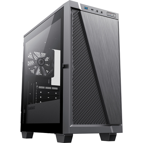 Компьютерный корпус, без блока питания mATX/ Gamemax M61 mATX case, black, w/o PSU, w/1xUSB3.0+1xType-C, w/1x12cm rear fan