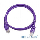 Патч-корд Bion [BPC-U5E101-0.5M-VT] U/UTP, Cat.5e, AWG 26 (7/0,16мм), CCA, многожильный, PVC, 0,5м, фиолетовый
