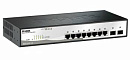 Коммутатор 8PORT 10/100/1000 2SFP DGS-1210-10/F1A D-LINK