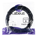 Cabeus PC-UTP-RJ45-Cat.6-5m-BK-LSZH Патч-корд U/UTP, категория 6, 2xRJ45/8p8c, неэкранированный, черный, LSZH, 5м