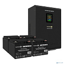 Exegate EX296658RUS Комплект ИБП EX296004RUS + батарея 40Ач EX282976RUS 4шт (инвертор, синус, для котла, настенный) FineSine SX-5000.LCD.AVR.2SH.T <50