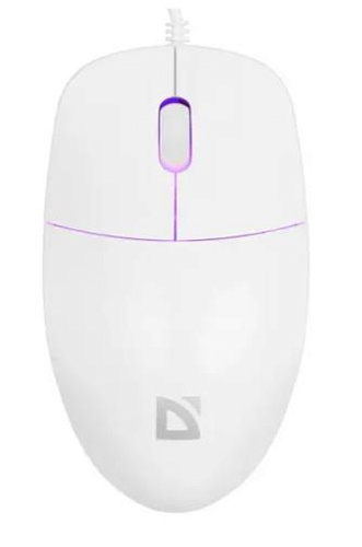 Мышка USB OPTICAL AZORA MB-241 WHITE 52242 DEFENDER