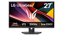 Монитор 27 LG 27G610A-B, IPS, 2560x1440, 1ms, 400cd, 200Hz, HDMIx2+DP, HAS Pivot Swivel, black, Ex