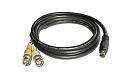 Переходный кабель Kramer Electronics C-SM/2BM-1 4-конт. S-Video (Вилка) на 2 BNC(Розетки), 75 Ом, 0.3 м