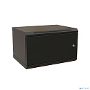 WRline Шкаф настенный 19-дюймовый (19"), 6U, 367х600х600мм, металлическая передняя дверь с замком, две боковые панели, цвет черный (RAL 9004) (разобра