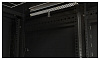 Шкаф серверный Hyperline (TTB-4281-DD-RAL9004) напольный 42U 800x1000мм пер.дв.перфор.2ств. задн.дв.перфор.2-хст. 2 бок.пан. 800кг черный 910мм IP20 с