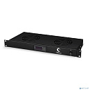 Cabeus JG02-BK Модуль вентиляторный 19", глубина 170 mm, 2 вентилятора, с цифровым термодатчиком, цвет черный (RAL 9004)
