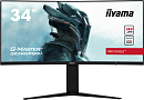 34" Iiyama G-MASTER GB3466WQSU-B1 3840x2160@144Гц Изогнутый 1500R VA LED 21:9 1ms HDMI DP 2*USB3.0 80M:1 1000:1 178/178 300cd HAS Tilt 2*Speakers 3Вт