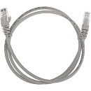 Rexant (02-0100-1) Патч-корд U/UTP, CAT 5e, RJ45-RJ45, 26AWG, LSZH, серый, 1м
