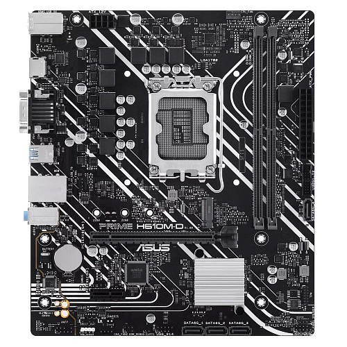 Материнская плата ASUS PRIME H610M-D LGA1700 mATX 2xDDR5 PCIEx16 PCIEx1 M.2 HDMI VGA GLAN