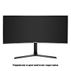 Монитор изогнутый игровой 165 Гц 34" ExeGate Combat EC3400TA (VA Curved R1800 LED Grade A+, UltraWide QHD 3440x1440@165Гц, 21:9, 300cd/m2, 4000:1, 178
