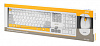 Клавиатура + мышь Acer OCC200 клав:желтый/белый мышь:белый/желтый USB беспроводная slim Multimedia (ZL.ACCEE.002)