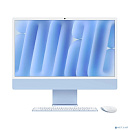 Apple iMac 24-inch 2024 [MWUF3X/A] (КЛАВ.РУС.ГРАВ.) Blue 24" Retina 4.5K {(4880x2520) M4 8C CPU 8C GPU/16GB/256GB SSD/рекоменд.переход.1979059/1991284
