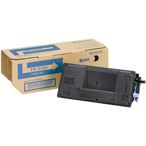 Kyocera Тонер-картридж TK-3160 для P3045dn/P3050dn/P3055dn/P3060dn/P3145dn/P3150dn/P3155dn/P3260dn/M3145dn/M3645dn/M3860idn/M3860idnf (12500 стр.)