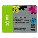 Картридж струйный Cactus CS-CZ637AE № 46 черный (33мл) для HP DJ IA 2020hc/2520hc;Ultra 2029/2529;Ultra 4729AIO