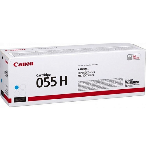 Canon Cartridge 055 HC 3019C002 Тонер-картридж для Canon MF746Cx/MF744Cdw (5 900 стр.) голубой