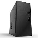 Жесткий диск POWERMAN MiniTower ES863 Black PM-450ATX U2*2+A(HD)+USB 3.1 TypeC, additional HDD cage, P-lock, SGCC 0.5mm, carton with logo MicroATX