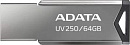 Флэш-накопитель 64GB AUV250-64G-RBK SILVER ADATA