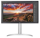 Монитор LG 27" 27UP850N-W White/Silver, 16:9, IPS, 3840x2160, 5ms, 400cd, 60Hz, 2xHDMI, DP, 2xUSB, USB-C, SPK, HAS