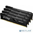 Kingston DRAM 128GB 3200MHz DDR4 CL16 DIMM (Kit of 4) FURY Beast Black EAN: 740617319811 (KF432C16BBK4/128)