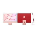 Apple iMac 24 2021 [MGPN3ZS/A] Pink 24" Retina 4.5K {Apple M1 8C CPU 8C GPU/8GB/512GB SSD/LAN}